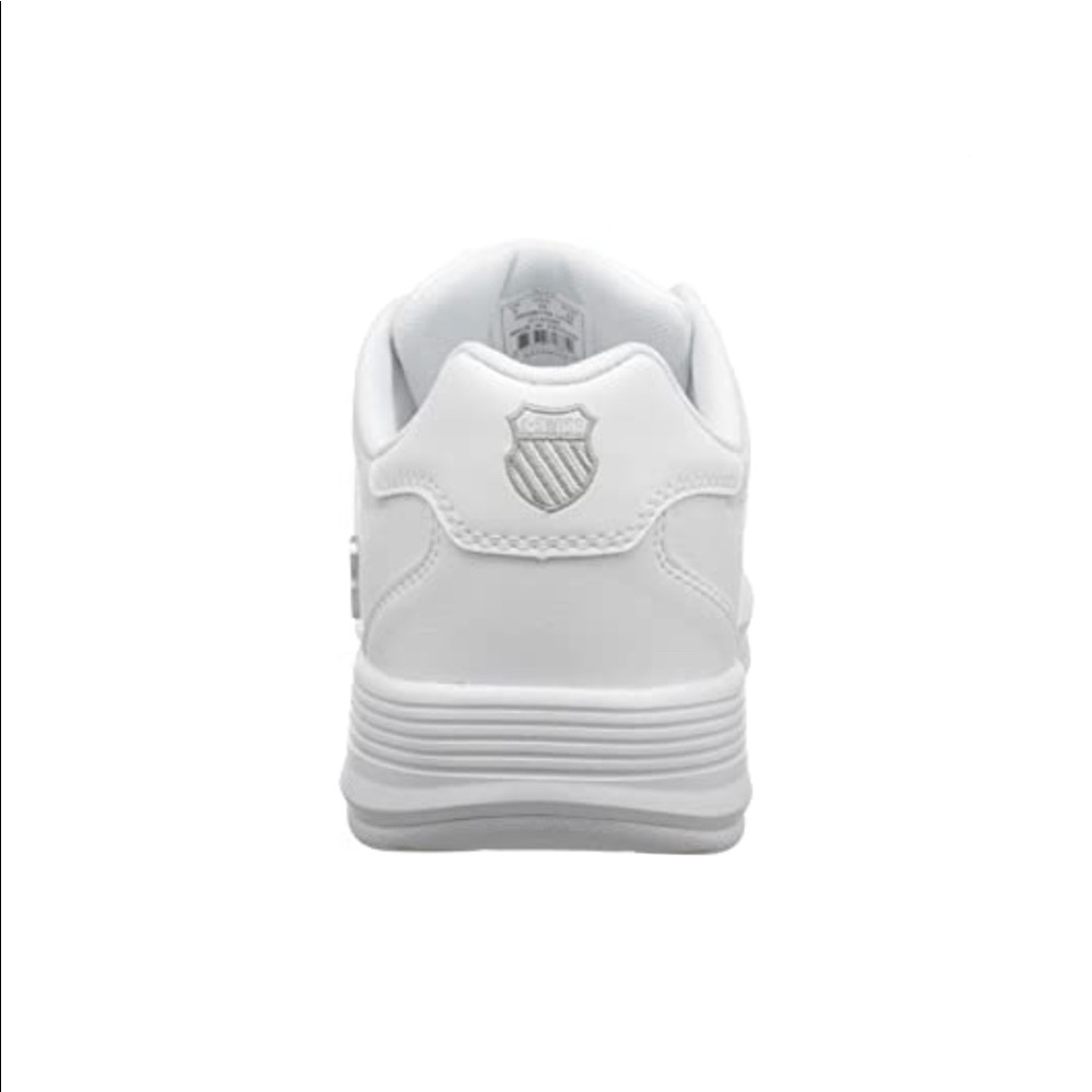 K-Swiss white leather stripe Berlo II sneaker shoe - Picture 4 of 9